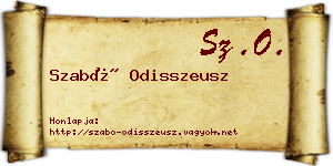 Szabó Odisszeusz névjegykártya